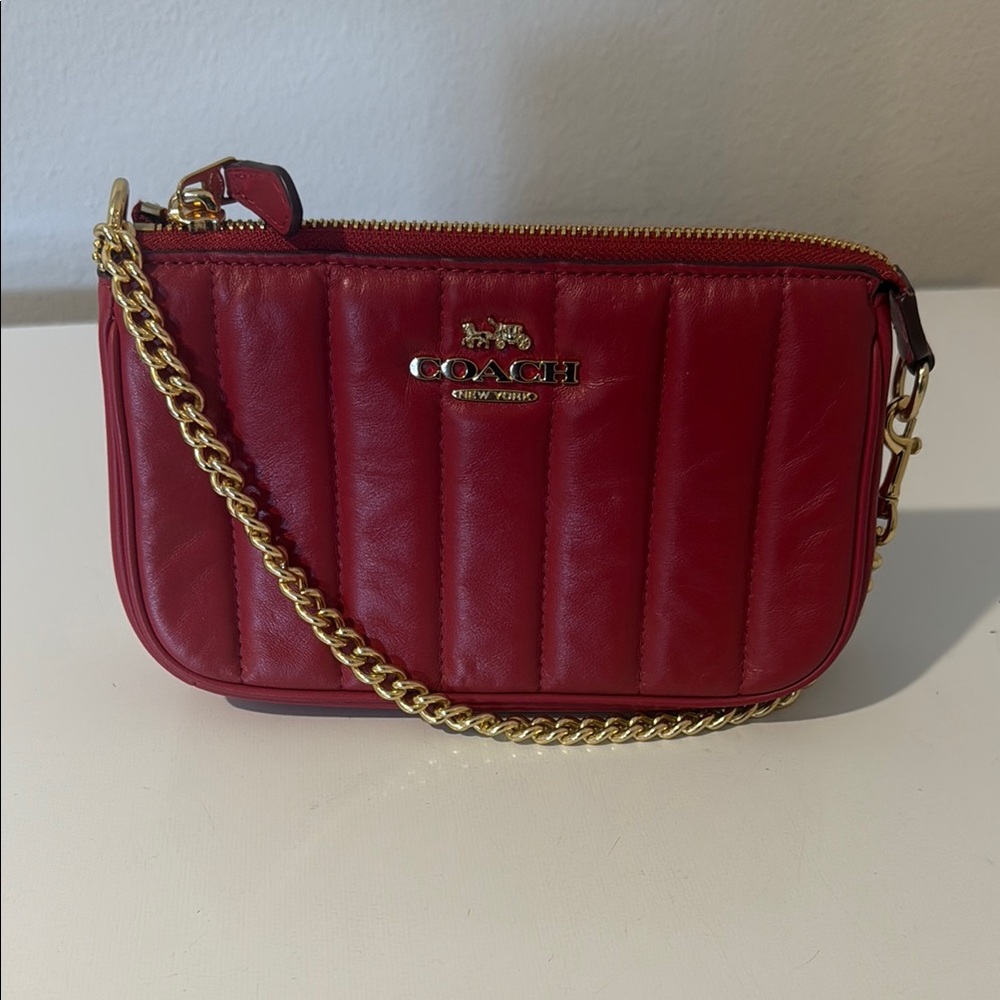 Coach Nolita 19 Red Quilted Leather Crossbody Bag